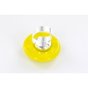 Bague céramique grand modèle Jaune