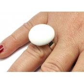 Bague céramique petit modèle Blanc