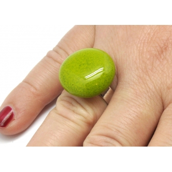 RH1-green - 3700982208896 - Ceraselle - Bague céramique petit modèle Vert pomme - 5