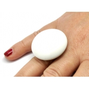 Bague céramique grand modèle Blanc