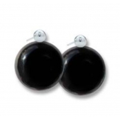 Boucles d'oreille céramique drop Noir