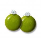 Boucles d'oreille céramique drop Vert pomme