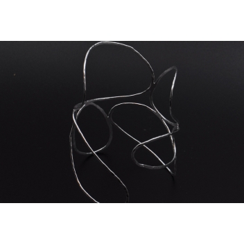 B1604 - 3700982208285 - Georgia Charal - Grosse manchette filaire Argent 925 - 4