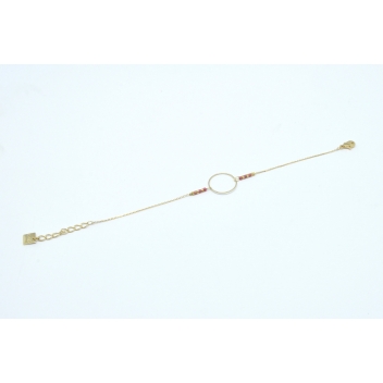  - 3700982223820 - Collection CMLPB - Bracelet rose symétrique avec anneau