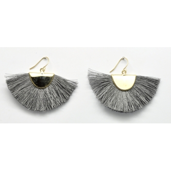  - 3700982223929 - Collection CMLPB - Boucles d\'oreille pompon Gris