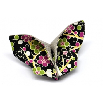 - 3700982216877 - The cocotte - Broche Origami Papillon en tissu Noir - France - 4
