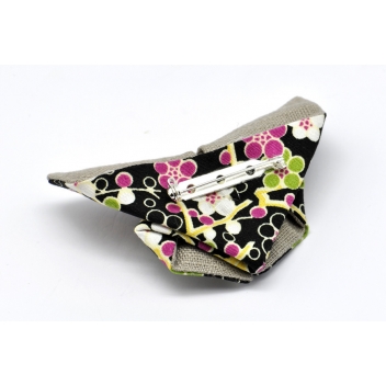  - 3700982216877 - The cocotte - Broche Origami Papillon en tissu Noir - France - 2