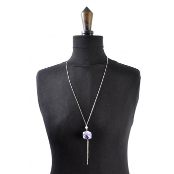  - 3700982216969 - The cocotte - Collier sautoir papier Origami Boule Violet - France