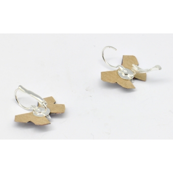  - 3700982216556 - The cocotte - Boucles d\'oreille papier Origami Papillon Violet fleur - France