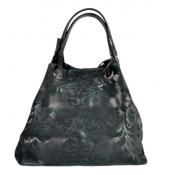 TH-0091/05 0021 vert -  - Collection CMLPB - Sac en cuir Baroque Vert - 4
