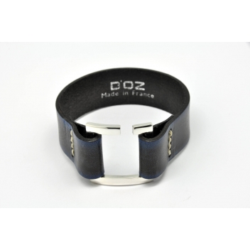 L5014-GM-bleu - 3700982210974 - D'OZ pour homme - Bracelet homme Cuir bleu taille L