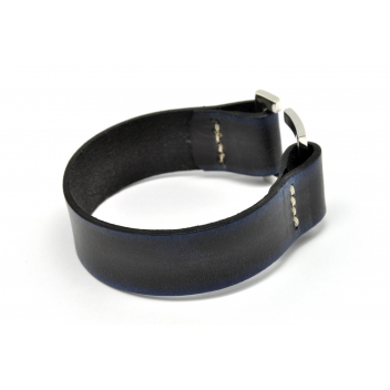 L5014-GM-bleu - 3700982210974 - D'OZ pour homme - Bracelet homme Cuir bleu taille L - 2