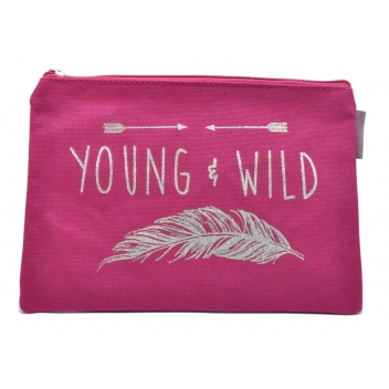 60390 plume - 3700982223462 - Collection CMLPB - Pochette rose Young & wild - 3