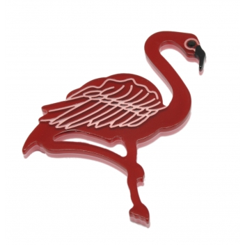 60390 Broche flamand - 3700982223486 - Collection CMLPB - Broche Flamband très rose - 2
