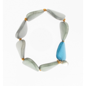 17071 - 3700982202955 - Fanny Fouks - Bracelet vert et turquoise - 2