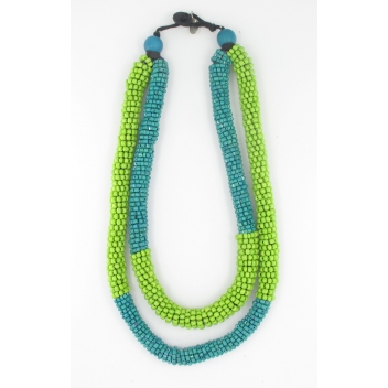 19331 - 3700982203273 - Fanny Fouks - Collier anis et turquoise - 2