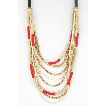 21275 - 3700982203419 - Fanny Fouks - collier long à corde rouge - 3