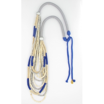 21278 - 3700982203426 - Fanny Fouks - collier long à corde bleu