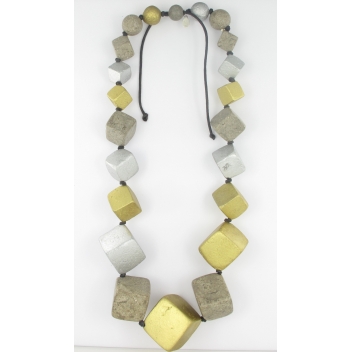 25406 - 3700982203570 - Fanny Fouks - Collier long argenté et doré - 2