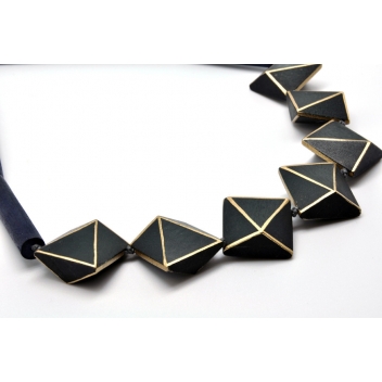 26042 - 3700982207202 - Fanny Fouks - Collier bois Bleu nuit