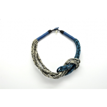 26397 - 3700982207189 - Fanny Fouks - Collier noeud Gris et bleu - 3