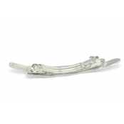 Barrette longue 9 cm Argenté