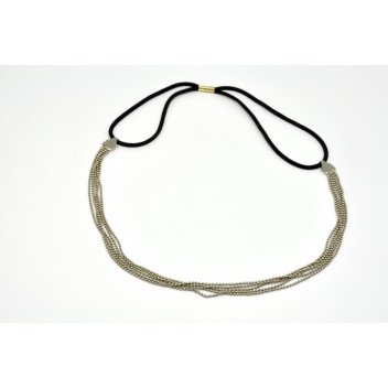 2V412_ARGENT - 3700982213159 - Anne Ghez by Fanny Fooks - Headband élastique multi chaine Argenté - 4