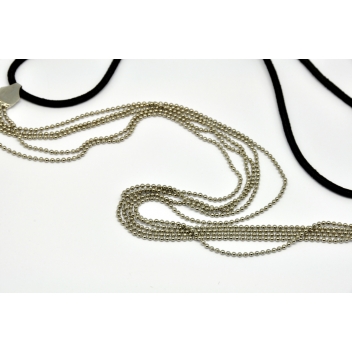 2V412_ARGENT - 3700982213159 - Anne Ghez by Fanny Fooks - Headband élastique multi chaine Argenté