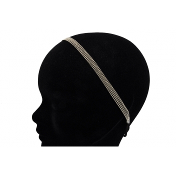 2V412_ARGENT - 3700982213159 - Anne Ghez by Fanny Fooks - Headband élastique multi chaine Argenté - 2