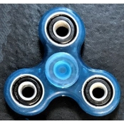 hand Spinner Bleu clair en ABS Phosphorescent