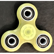 hand Spinner jaune en ABS Phosphorescent