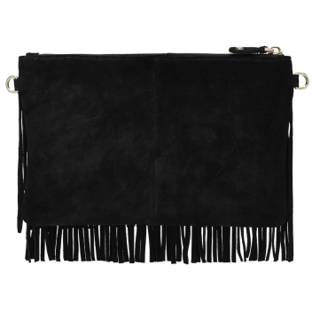 MP399 - 9342015003999 - Mightypurse - Pochette à franges ET chargeur de téléphone Noir