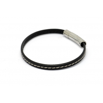 DSP12-noir-M - 3700982208070 - Magnum - Bracelet Declic Single Piqué Noir M - France - 5