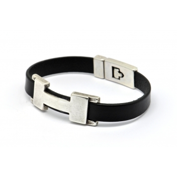 CHS14-noir-M - 3700982208162 - Magnum - Bracelet Chic H Single Noir M - France - 5