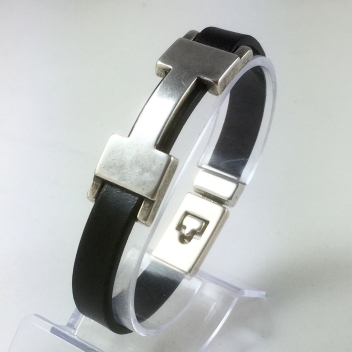 CHS14-noir-M - 3700982208162 - Magnum - Bracelet Chic H Single Noir M - France - 3