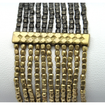 BCD004 - 3700982209251 - Nataraj - Bracelet Patti Bronze et noir - 4