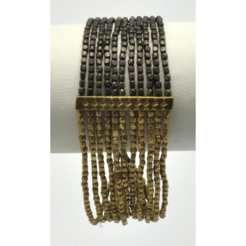 BCD004 - 3700982209251 - Nataraj - Bracelet Patti Bronze et noir - 5