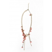 Constance : Collier de fleurs Rose