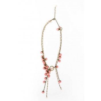 Constance necklace rose - 3700982206212 - Ana Popova - Constance : Collier de fleurs Rose - 3