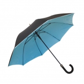 Parapluie double toile résistant au vent Turquoise