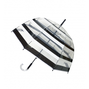 BUL6054 - 3700982219199 - Smati - Parapluie transparent avec rayures - 3