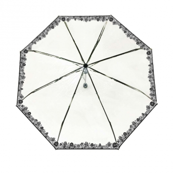 BUL9022 - 3700982219205 - Smati - Parapluie pliable transparent Dentelle - 3