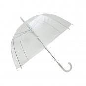 Parapluie transparent simple Finition blanc