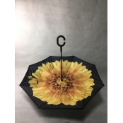 Parapluie inversé Fleurs jaune