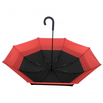 SA339028 - 3700982251564 - Smati - Parapluie deux places Rouge 130 cm ultra résistant au vent - 3