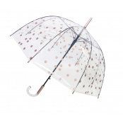 Parapluie cloche transparent pois cruivrés