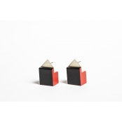 Petites boucles d\'oreille Rouge