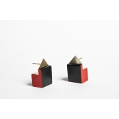 Petites boucles d\'oreille Rouge