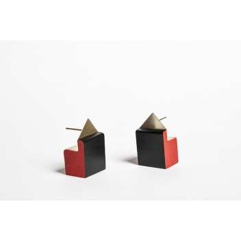 mod109-2-RE - 3700982209978 - Cornja - Petites boucles d'oreille Rouge