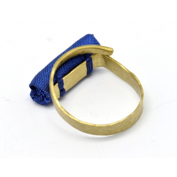 Anelli4-M17 - 3700982210028 - Tegumenti - Bague soie Bleu - 2